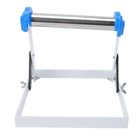 Heavy Duty Steel Material Roller Stand For Table Saw And Miter Saw, Tough As Nails Foldable Workpiece Support Extender Grips Tight Stops Sliding Keeps Long Boards Rock Solid Up To 107 Pounds Capacity