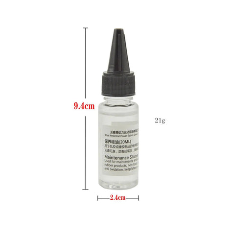 Premium Silicone Oil For Maintenance Keep Shoes Running Smooth Prevent Oxidation With Leakproof Gasket Tube, 20ml bottle.