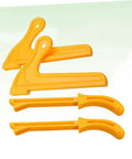 Four Piece Pro Grade Woodworking Push Stick Set For Table Saws Router Tables And Band Saws Yellow Adjustable Push Blocks
