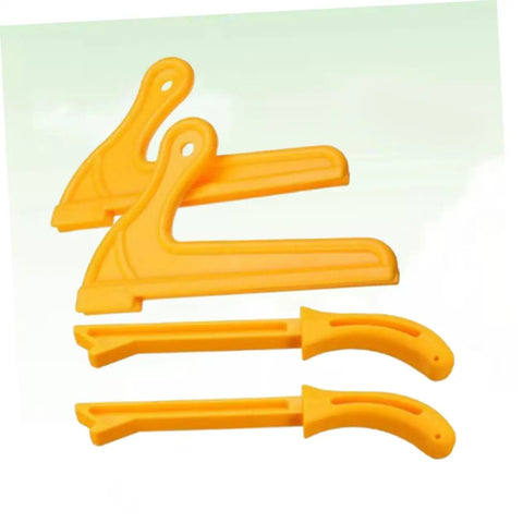 Four Piece Pro Grade Woodworking Push Stick Set For Table Saws Router Tables And Band Saws Yellow Adjustable Push Blocks