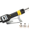 Pro Grade Hot Air Rework Station With Digital Temperature Control And 600W SMD Desoldering Gun 3 Nozzles And LED Display