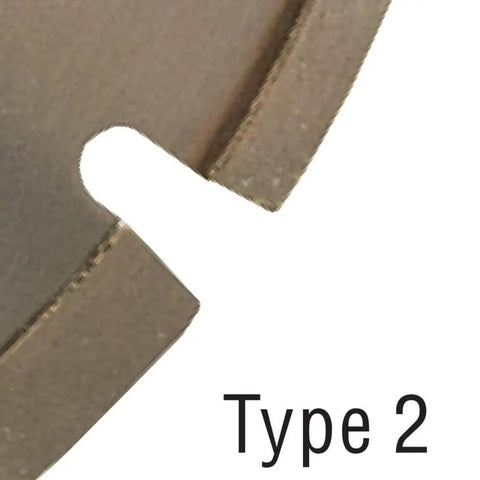 Close-up of laser welded tip on 14 Inch Diamond Blade For Asphalt And Green Concrete With 1 Inch Arbor And 20Mm Compatibility