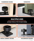 Four Pack Barn Door Floor Guides With Bottom Adjustable Roller Eight Setup Options For Quiet Flush Wall Mount Design