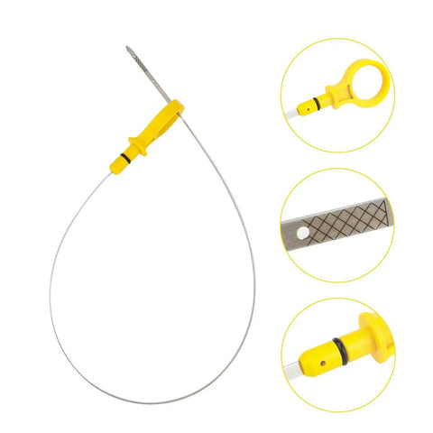Dipstick Replacement For 2.0L EcoBoost Engines OEM CJ5Z-6750-A with yellow handle and stainless steel rod