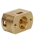 Level Up 3D Prints With Kickass T8 Z Axis Lead Screw Oldham Coupling Connector Designed For Blv And Ender Desktop Models To Crush Vibration Wobble And Delight You With Smooth Perfect Moves Every Time For Amazing Precision Printing Adventures. Brass Oldham coupling connector with set screws for 3D printer Z axis lead screw