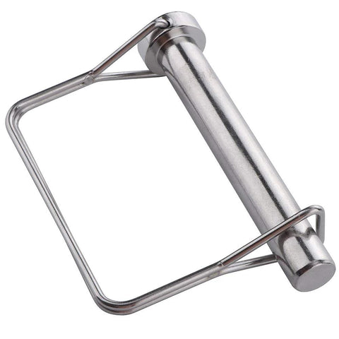 Two-pack large safety coupler pin, 1/2 in x 3.54 in, marine-grade 316 stainless steel shaft locking pin