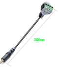 No Hassle 3.5Mm TRRS Speaker Adapter Connects Headphones To Solderless Terminal With Easy Grip Screw Jack, 300mm long.