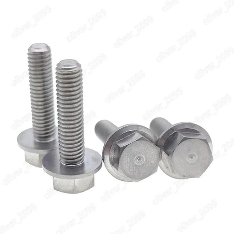 Heavy Duty Titanium Hex Flange Bolts Built Different And Rock Solid For Real World Loads DIN6921 Grade 5 Fasteners, M4 sizes.