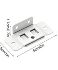 Sturdy L Shaped Corner Brace With Screws For Cabinets And Shelves Heavy Duty Concealed Fastening Bracket dimensions shown
