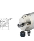 Beefed-Up 5.5kW Water-Cooled CNC Spindle Motor, 125mm Mount, with ER32 Collet and diagram, for Metal CNC Machines