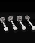 Rock Solid Three In One Furniture Connector Hardware Set With Eccentric Cam Nut And Steel Link Pin, 4 pieces, steel with white plastic.