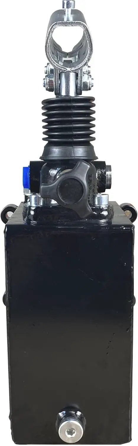 Front view of Portable 45cc Single Acting Hydraulic Hand Pump With 2 Quart Tank 4350 PSI Output Handy Manual Power For System Testing.