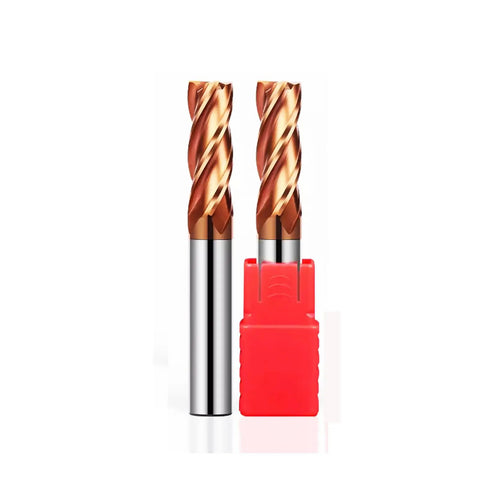 Beefy 5 Pack HRC55 Carbide Square End Mills With 5 Sixteenth Inch Shank And 5 Sixteenth Inch Cutting Diameter 4 Flutes Micro Grain Carbide AlTiN