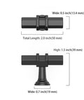 10 Pack Matte Black Cabinet Knobs For Kitchen Cabinets, Dresser, And Cupboard Hardware, dimensions shown in diagram