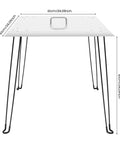 Front view of Stainless Steel Fire Pit Heat Deflector With Foldable Legs For Outdoor Use That Traps And Redirects Warmth, 24x24x24 inches