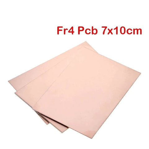 FR4 Copper Clad Laminate PCB Sheets 7x10cm Single Sided DIY Circuit Board Kit shown in a 3-pack arrangement