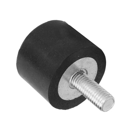VE40 Linear Rubber Vibration Mounts 4 Pack Built Tough With High Tensile Strength Rubber Bobbin For Machinery And Fitness Equipment, Smooth Vibration Isolation And Quiet Operation, 40x30 Base With M10x25 Threads black rubber vibration mount with M10x25 threaded stud