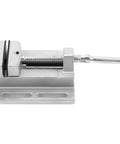 LiebeWH Heavy Duty Drill Press Vise 2.5 Inch Aluminum Body For Milling Machine precision base showing smooth jaw movement.
