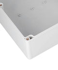 Corner view of Built Tough ABS Plastic Power Junction Box Electrical Enclosure IP65 Rated Flame Retardant