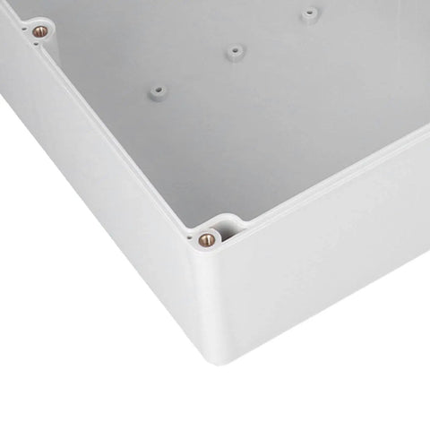 Corner view of Built Tough ABS Plastic Power Junction Box Electrical Enclosure IP65 Rated Flame Retardant