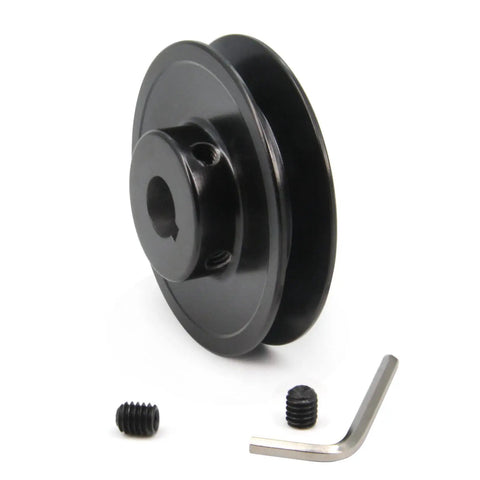 Tough As Nails Single Groove Cast Iron V Belt Sheave 3 Point 2 Inch Outside Diameter 5 Eighths Inch Bore Web Pulley with screws