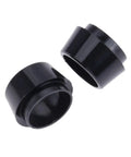 0.370 Inch Golf Ferrules Caps with Split Sleeve Design, Black Plastic, Tool Free Installation, 40 Pcs for Club Accessories