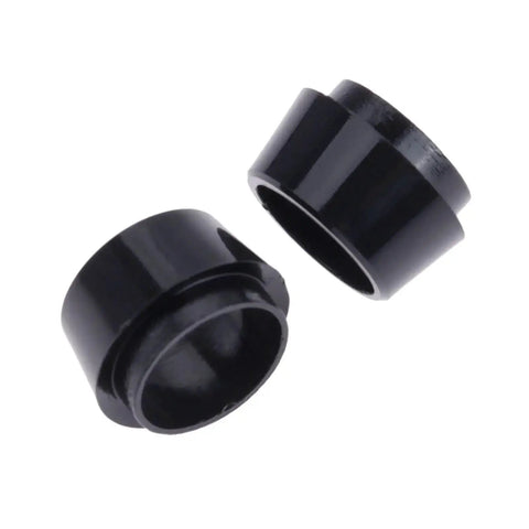 0.370 Inch Golf Ferrules Caps with Split Sleeve Design, Black Plastic, Tool Free Installation, 40 Pcs for Club Accessories