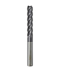 Extra Long Carbide Square End Mill 4 Flute 3/8 Inch Shank Built To Cut Alloy Steels Cast Iron And Hardened Steel MAH Coating