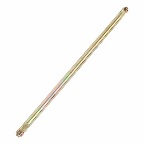 26 Inch 23T Rear Live Axle For Go Kart Quad And Drift Trike, high-strength steel alloy, front view of axle shaft.