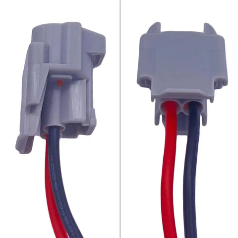 Front view of Four Piece Fuel Injector Connector Kit Plug And Play Quick Disconnect Pigtails for Mazda and Toyota