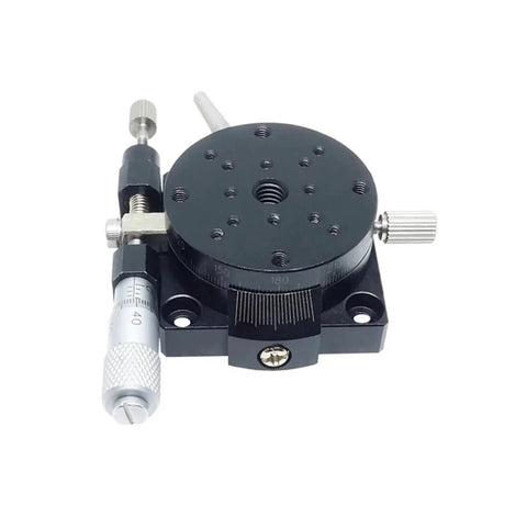 Motorized Rotary Positioning Stage With 360 Degree Turntable And Indexing Plate Rock Solid Pro Grade High Precision Worm Gear Drive