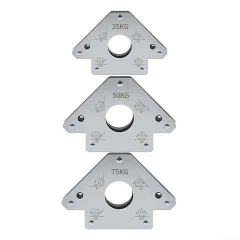 Heavy Duty Magnetic Welding Positioner 75KG Multi-Angle Holder with 25KG, 50KG, 75KG metal brackets for secure fabrication.