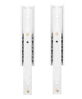 Full Extension Drawer Slides 2 Pack With Detachable Quick Release Latches For Tool Free Assembly, vertical view, 15.5x1.6 cm