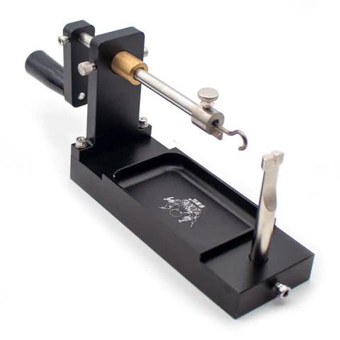 Beefy Fishing Tool Kit With Wire Bender, Loop Maker, Fly Tying Station, And Reel Winder Featuring Drag System, CNC Machined Aluminum