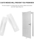 Door Stop Wedges Set Of 10 Non Skid Buffers For Home And Office Floor Friendly Stops That Protect Pets And Kids Prevent Door Slams And Floor Damage