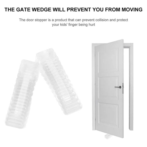 Door Stop Wedges Set Of 10 Non Skid Buffers For Home And Office Floor Friendly Stops That Protect Pets And Kids Prevent Door Slams And Floor Damage