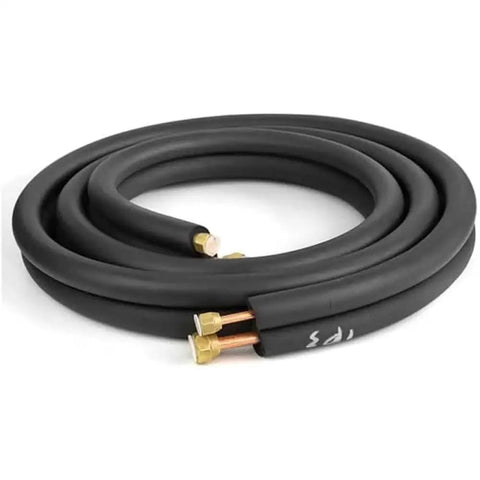 Coiled flame retardant foam tube for insulation and gear, 1 inch ID by 3 eighths inch, rugged closed cell rubber