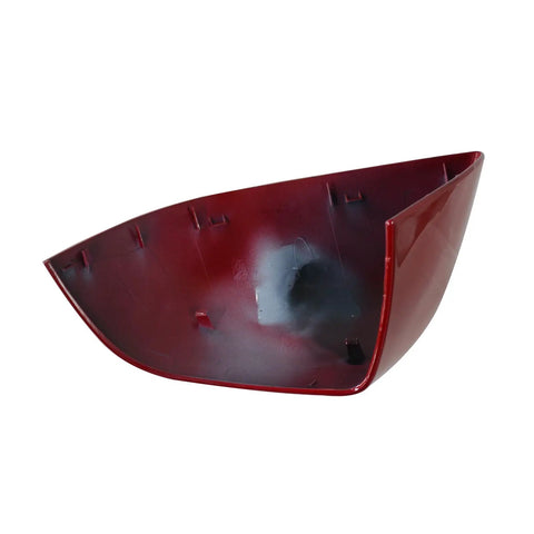 Fresh Red Right Side Front Side Mirror Lower Bottom Cover Cap For Tesla Model 3 2017 To 2021 tight aftermarket trim part side view.