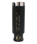 Mostartools dry diamond core drill bit, side view, 1-3/8 in bore, 5/8-11 thread for granite
