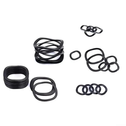 Vibration Resistant Curved Spring Washer Kit In Carbon Steel Wave Lock Washers For Motors And Appliances 320 Pieces With 15 Sizes From 3mm To 39mm Heavy Duty Fastener Security For Electrical Connections And Home Repairs, assorted sizes