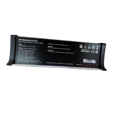 Dang Reliable Industrial Switching Power Supply Featuring Slick Adjustable Voltage Outputs For AC DC Adapter And USB Gadgets Hella Tough Sealed Enclosure with model details visible.