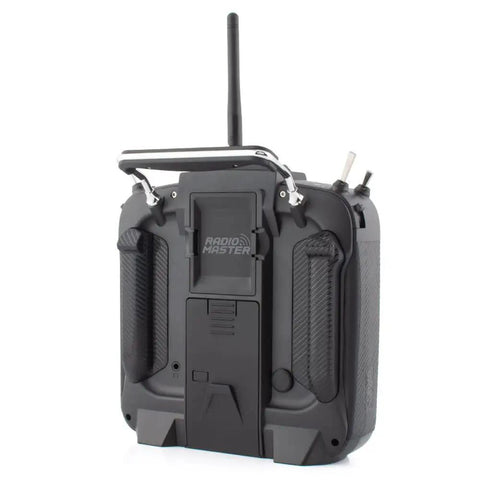 Back view of TX16S Mark II 2.4GHz 16 Channel EdgeTX Radio Transmitter Mode 2 showing antenna and textured grip details