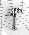 Exposed Manual Water Closet Flushometer Built Tough For Real World Commercial Restrooms With 1.6 GPF Flush Valve Single Flush Top Spud