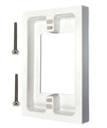 1-Gang Non-Metallic Shallow Surface Box Extender Five Eighths Inch Lift Paintable White For Outlets And Switches 1 Pack