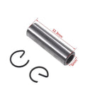 Motorcycle Piston Pin Bearing Tube Spring Spacer Kit For 50cc Engine Parts Dope Replacement Set With Piston Pins Bearings Springs Spacers For Easy Swaps Quick Maintenance And Upgrades, steel tube 32.3mm x 6mm with clips