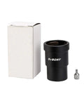 1.25 Inch Telescope Extension Tube Adapter With 34mm Optical Length For Eyepieces And 1.25 Inch Filters next to packaging and screw