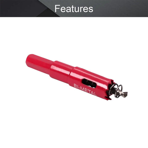 Bi Metal Hole Saw 15mm Kit With 25mm Opening Depth And 10mm Triangular Handle for cutting wood metal