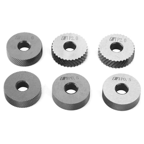 Set of knurling wheels for Two Wheel Knurling Tool For Lathe With Diagonal Slant Teeth Dual Roller Knurling Wheel Heavy Duty Steel