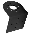 CNC Aluminum Motor Mount L Shape For 4082 And 5055 RC Motors, 25mm And 30mm Hole Distance, Beefed-Up Black Upgrade For RC Cars With Precision Machining And Secure Fit black CNC aluminum L-shape motor mount with mounting holes