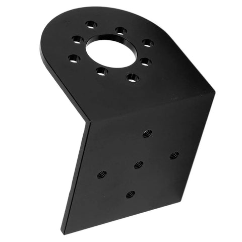 CNC Aluminum Motor Mount L Shape For 4082 And 5055 RC Motors, 25mm And 30mm Hole Distance, Beefed-Up Black Upgrade For RC Cars With Precision Machining And Secure Fit black CNC aluminum L-shape motor mount with mounting holes